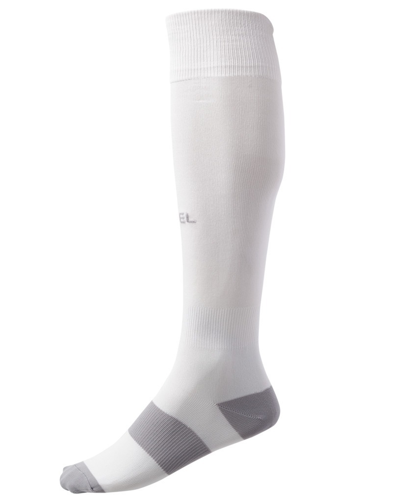 Фото Гетры футбольные JÖGEL CAMP BASIC SOCKS 00, белый/серый/серый (2129125) - интернет-магазин МегаТерем в Москве