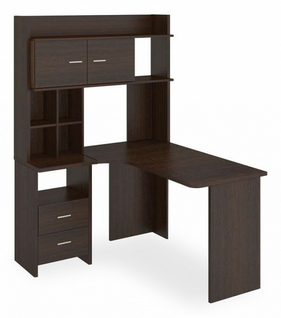 Фото Стол компьютерный Домино Lite СКЛ-Угл130+НКЛХ-120 В ЛЕВ MER_SKL-Ugl130-NKLH-120_V_LEV - интернет-магазин МегаТерем в Москве