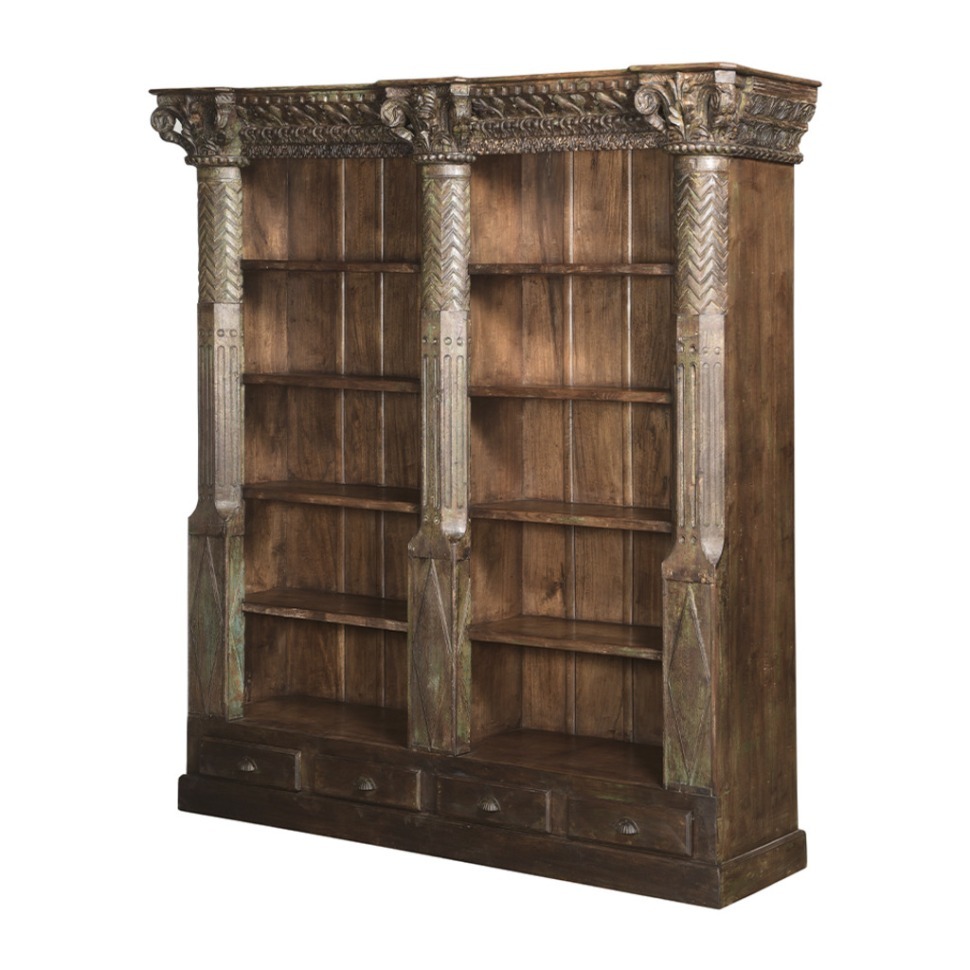 Фото Шкаф PR45358/4, Массив манго, natural, ROOMERS FURNITURE - интернет-магазин МегаТерем в Москве