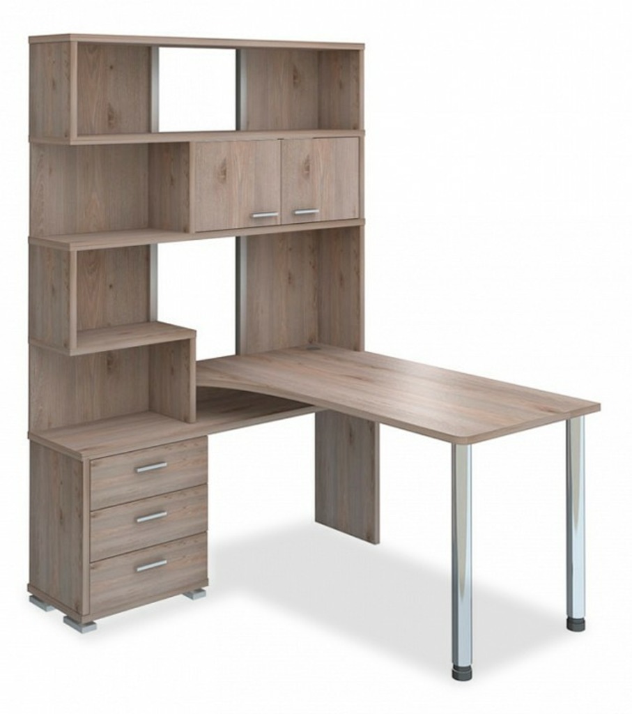 Фото Стол компьютерный Домино нельсон СР-420/130 MER_SR-420_130_N-LEV - интернет-магазин МегаТерем в Москве