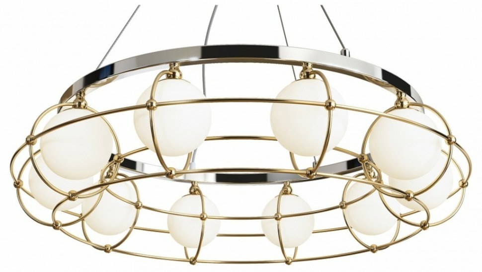 Фото Подвесная люстра Maytoni Carcass MOD312PL-10GCH MY_MOD312PL-10GCH - интернет-магазин МегаТерем в Москве