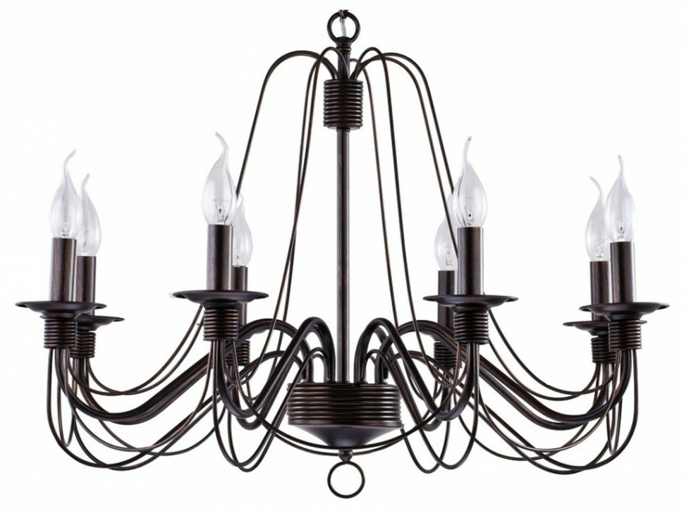 Фото Подвесная люстра Freya Velia FR2046-PL-08-BR MY_FR2046-PL-08-BR - интернет-магазин МегаТерем в Москве