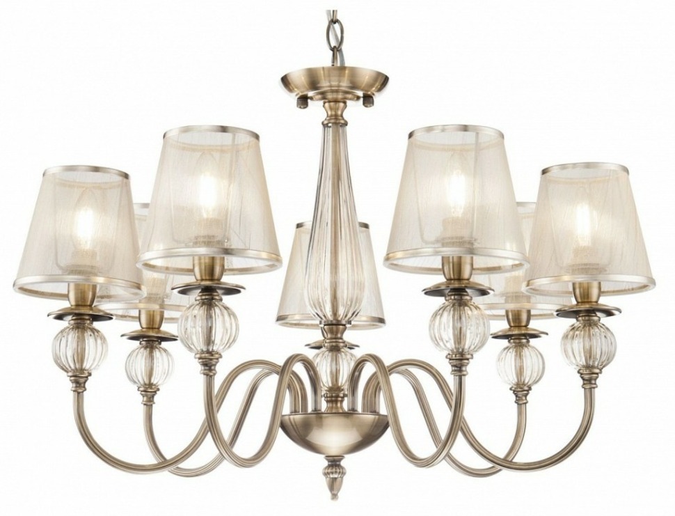 Фото Подвесная люстра Freya Inessa FR2685PL-07BZ MY_FR2685PL-07BZ - интернет-магазин МегаТерем в Москве