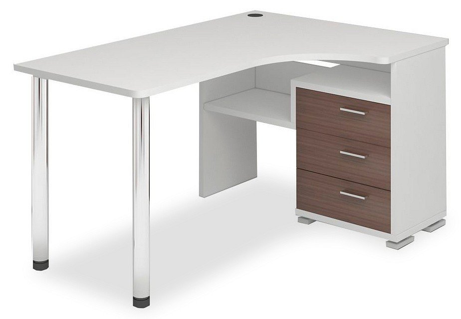 Фото Стол письменный Домино СР-132С-140 MER_SR-132S-140-BESH-CH-PRAV - интернет-магазин МегаТерем в Москве