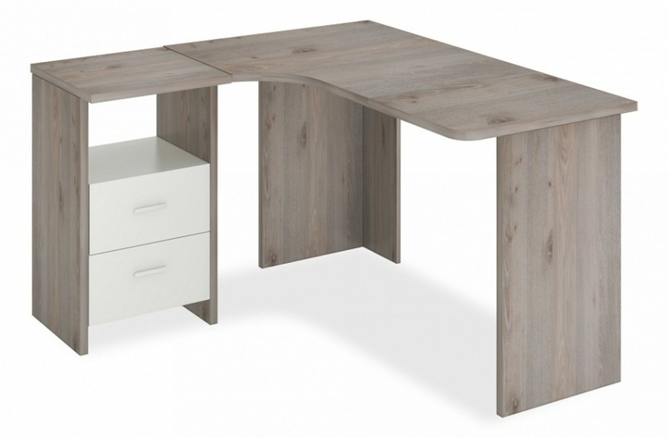 Фото Стол письменный Домино Лайт СКЛ-Угл130 MER_SKL-Ugl_130_NBE_LEV - интернет-магазин МегаТерем в Москве