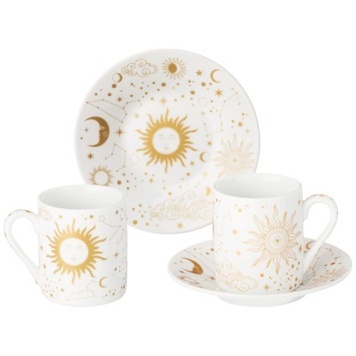 Кофейный набор lefard "astronomy" на 2 пер. 4 пр. 100 мл (86-2556) 