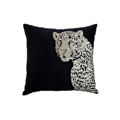 Подушка с вышивкой Леопард ...