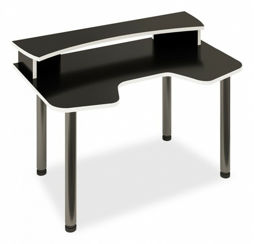 Фото Стол компьютерный Домино Lite СКЛ-Игр140МО+НКИЛ140 MER_SKL-Igr140MO-NKIL140-CHBE - интернет-магазин МегаТерем в Москве