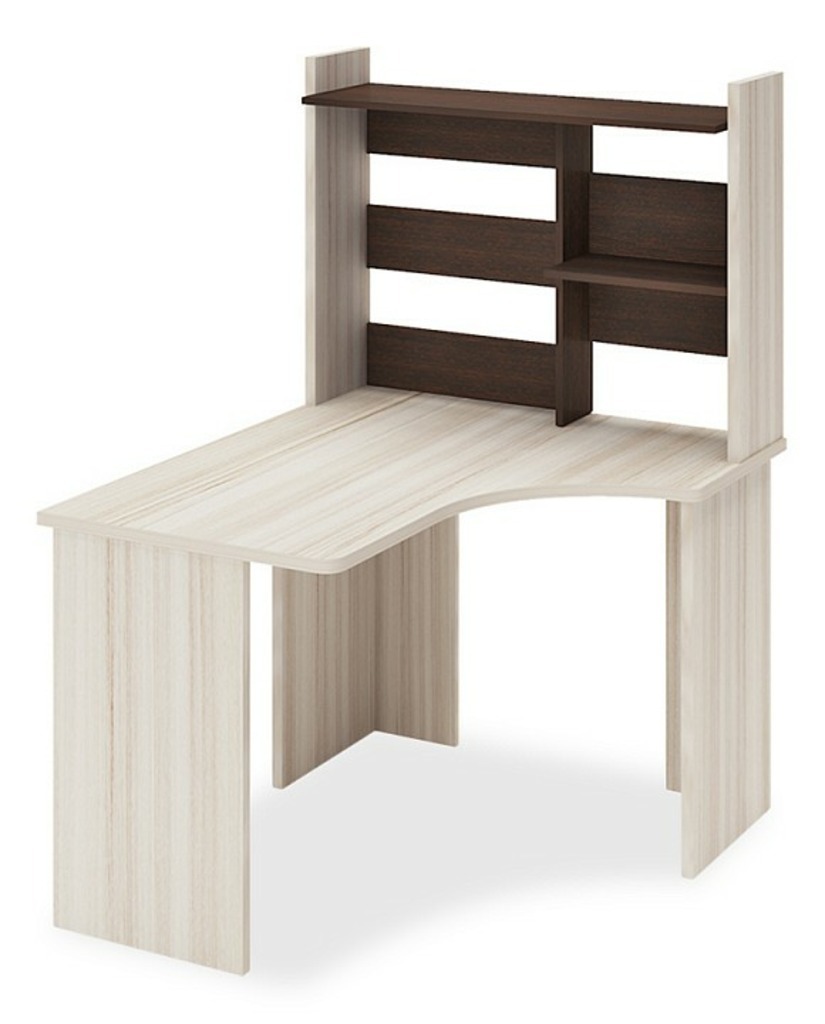 Фото Стол компьютерный Домино Lite СКЛ-Угл120+НКЛ-100 MER_SKL-Ugl120-NKL-100-bez-tumby-KV-PRAV - интернет-магазин МегаТерем в Москве