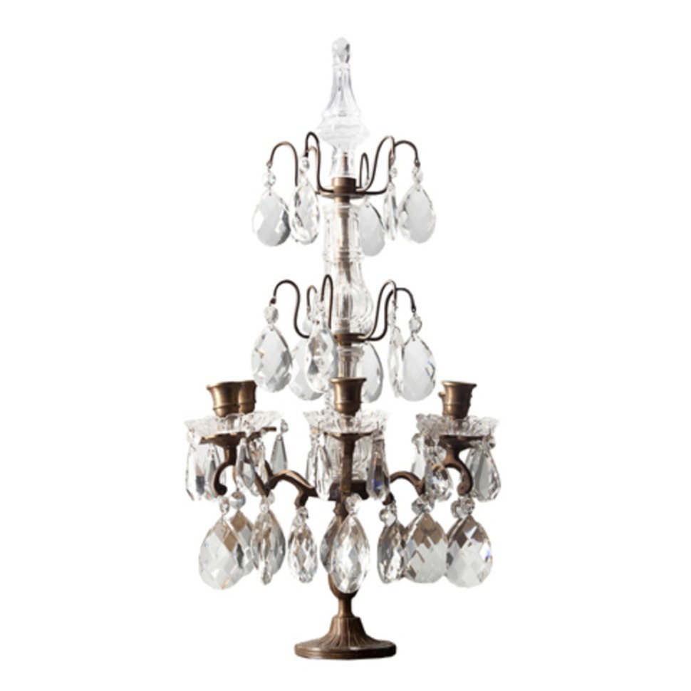 Фото Подсвечник 420/CH06, бронза, стекло, mixed, ROOMERS FURNITURE - интернет-магазин МегаТерем в Москве