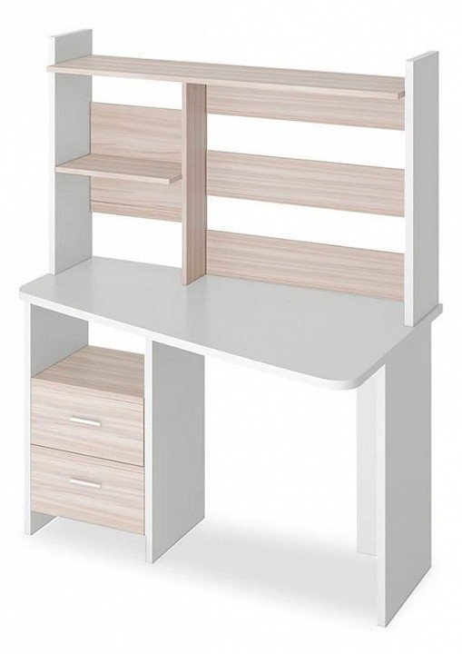 Фото Стол компьютерный Домино Lite СКЛ-Трап120+НКЛ-120 БЕК ПРАВ MER_SKL-Trap120_NKL-120_BEK_PRAV - интернет-магазин МегаТерем в Москве