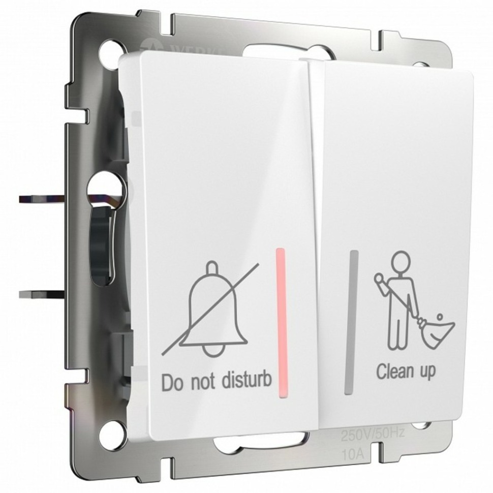 Фото Выключатель двухклавишный без рамки Werkel белый W1120801 WRK_a054307 - интернет-магазин МегаТерем в Москве