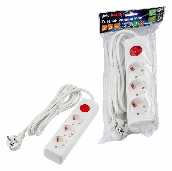 Фото Удлинитель Uniel Ultra UL-00010016 UL_UL-00010016 - интернет-магазин МегаТерем в Москве