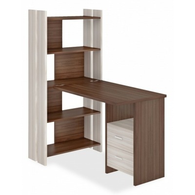 Стол компьютерный Домино Лайт СТЛ-ОВ+С100Прям+ТЯЛ MER_STL-OV-S100Pryam_KSH