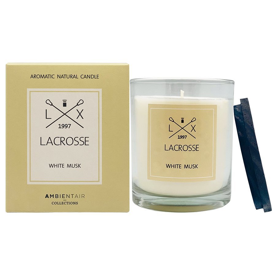 Фото Свеча ароматическая lacrosse, white musk, 60 ч (74593) - интернет-магазин МегаТерем в Москве