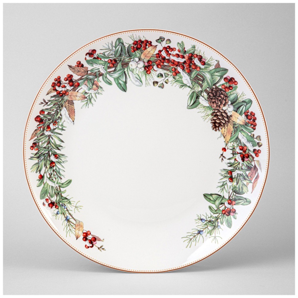 Фото Тарелка обеденная lefard морозко 27 см  (85-2039)  - интернет-магазин МегаТерем в Москве