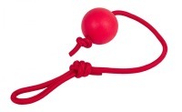 Игрушка для крупной собаки из резины Каскад Мяч на веревке 6 см (83571)
