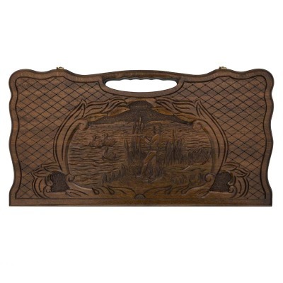 Нарды резные Охота, с ручко...