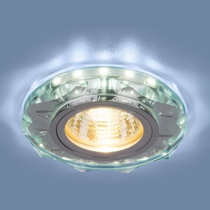 Фото Встраиваемый светильник Elektrostandard  8356 MR16 CL/WH прозрачный/белый - интернет-магазин МегаТерем в Москве