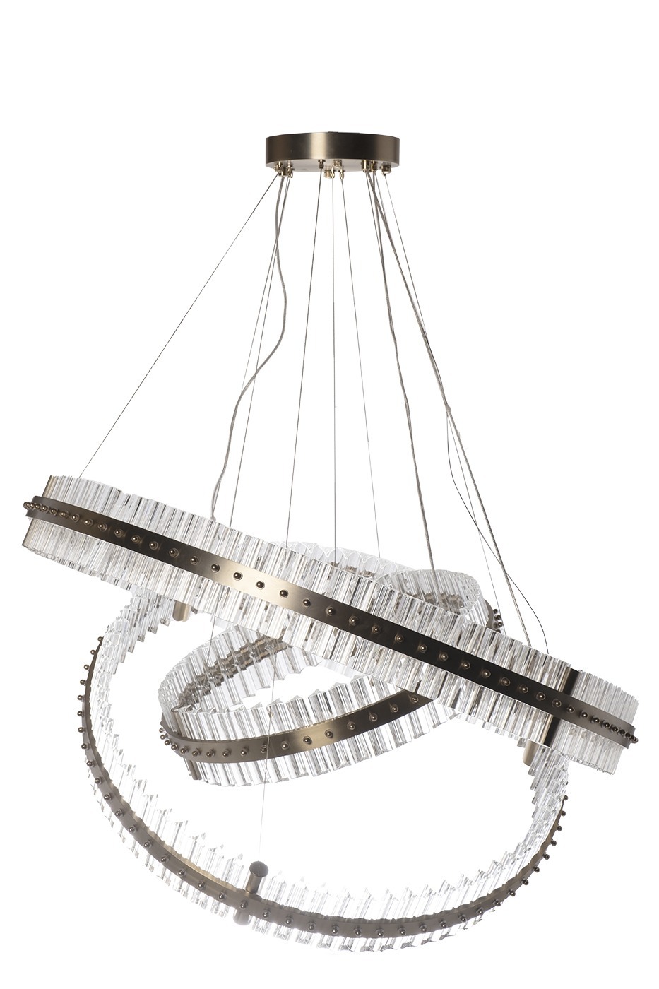 Фото Люстра подвесная Galaxy стекло прозрач. d100*h37,5см (TT-00013035) - интернет-магазин МегаТерем в Москве