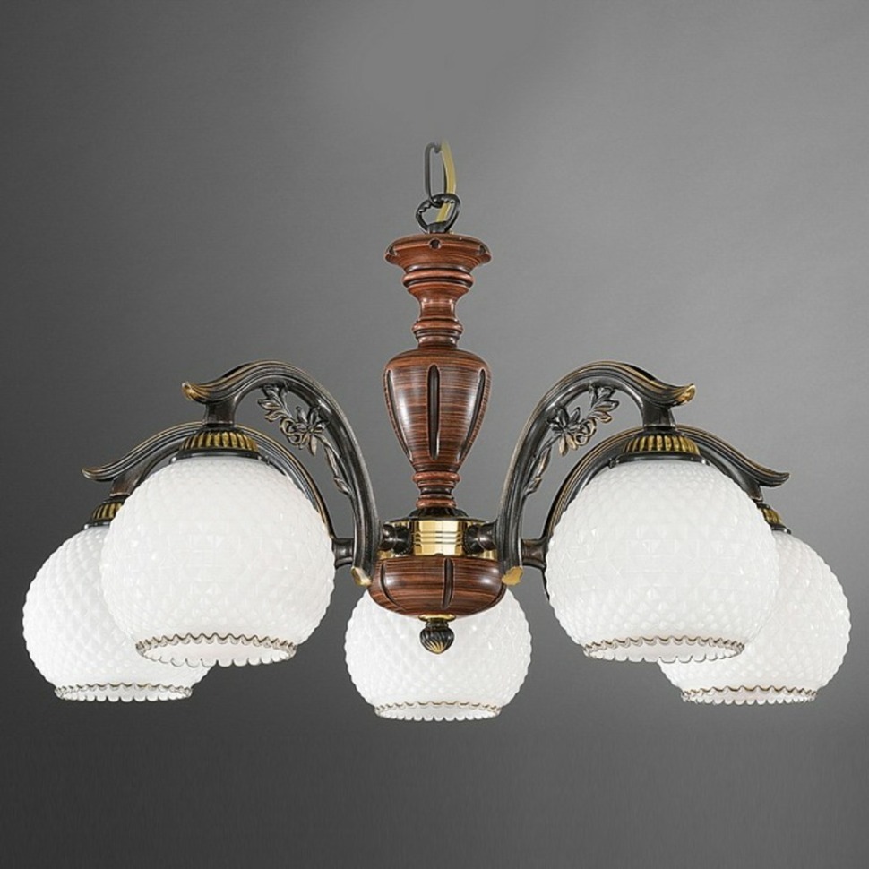 Фото Подвесная люстра Reccagni Angelo 8610 L 8610/5 RA_L_8610_5 - интернет-магазин МегаТерем в Москве