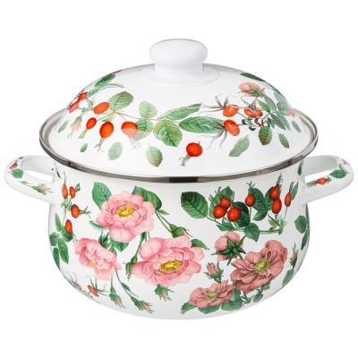 Кастрюля agness эмалированн...