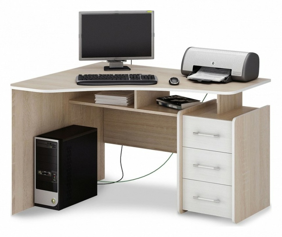 Фото Стол письменный Триан-5 MAS_MST-UST-05-R-16DSB - интернет-магазин МегаТерем в Москве