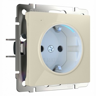Розетка с заземлением с под...