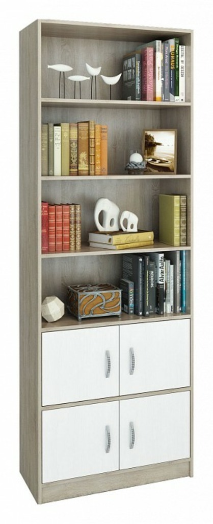 Фото Стеллаж комбинированный Либерти-52 MAS_Stellazh_Liberti-52DB - интернет-магазин МегаТерем в Москве