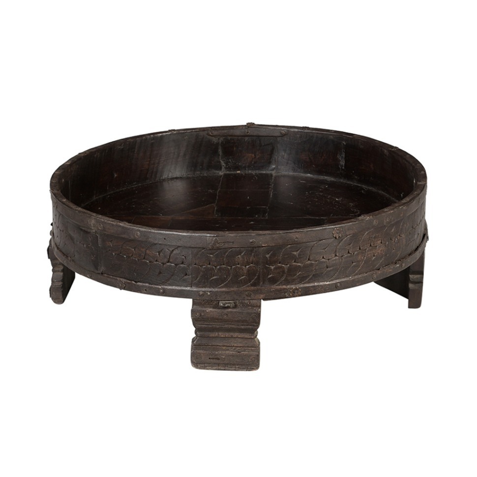 Фото Ваза декоративная XIX век, Индия PA3180, манго, dark brown, ROOMERS ANTIQUE - интернет-магазин МегаТерем в Москве