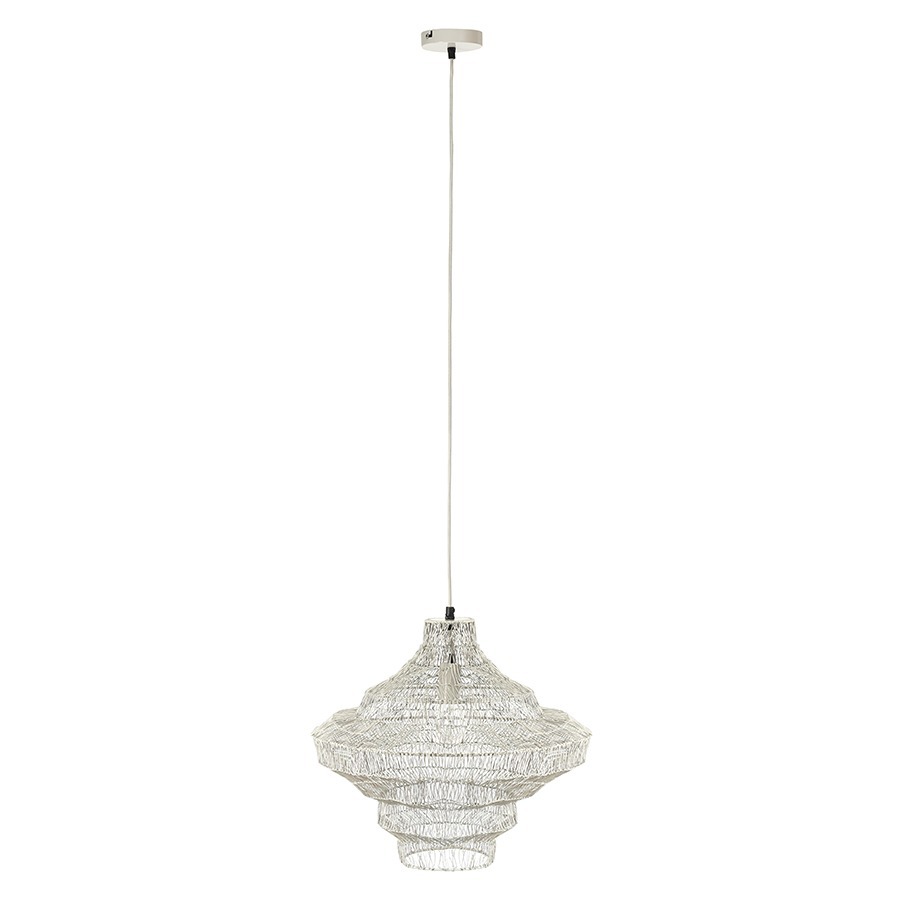 Фото Светильник подвесной vinger, D45х50 см, бежевый (79227) - интернет-магазин МегаТерем в Москве