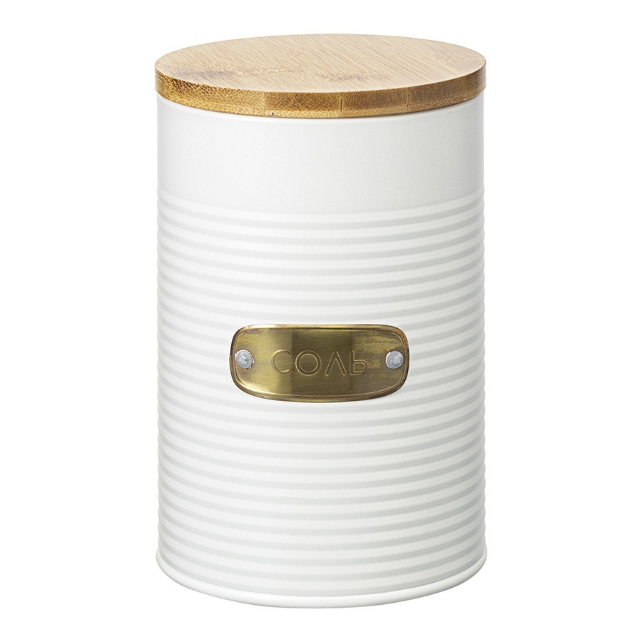 Фото Банка для хранения соли irmel, 1,3 л, молочная (78398) - интернет-магазин МегаТерем в Москве