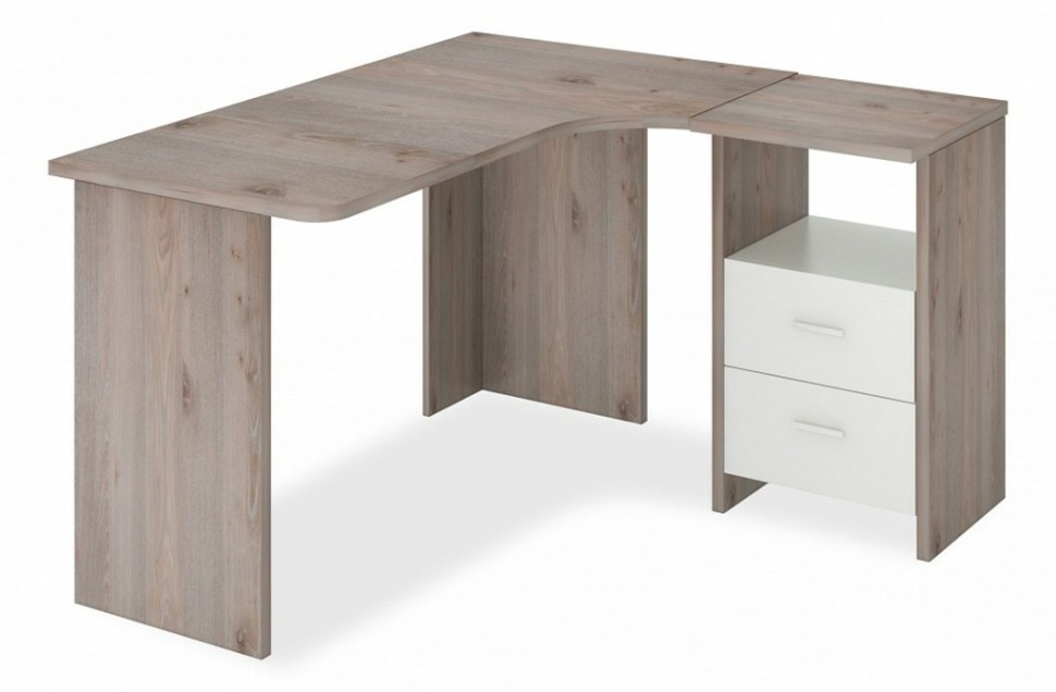 Фото Стол письменный Домино Лайт СКЛ-Угл130 MER_SKL-Ugl_130_NBE_PRAV - интернет-магазин МегаТерем в Москве