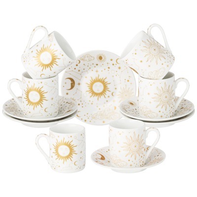 Кофейный набор lefard "astronomy" на 6 пер. 12 пр. 100 мл (86-2557) 