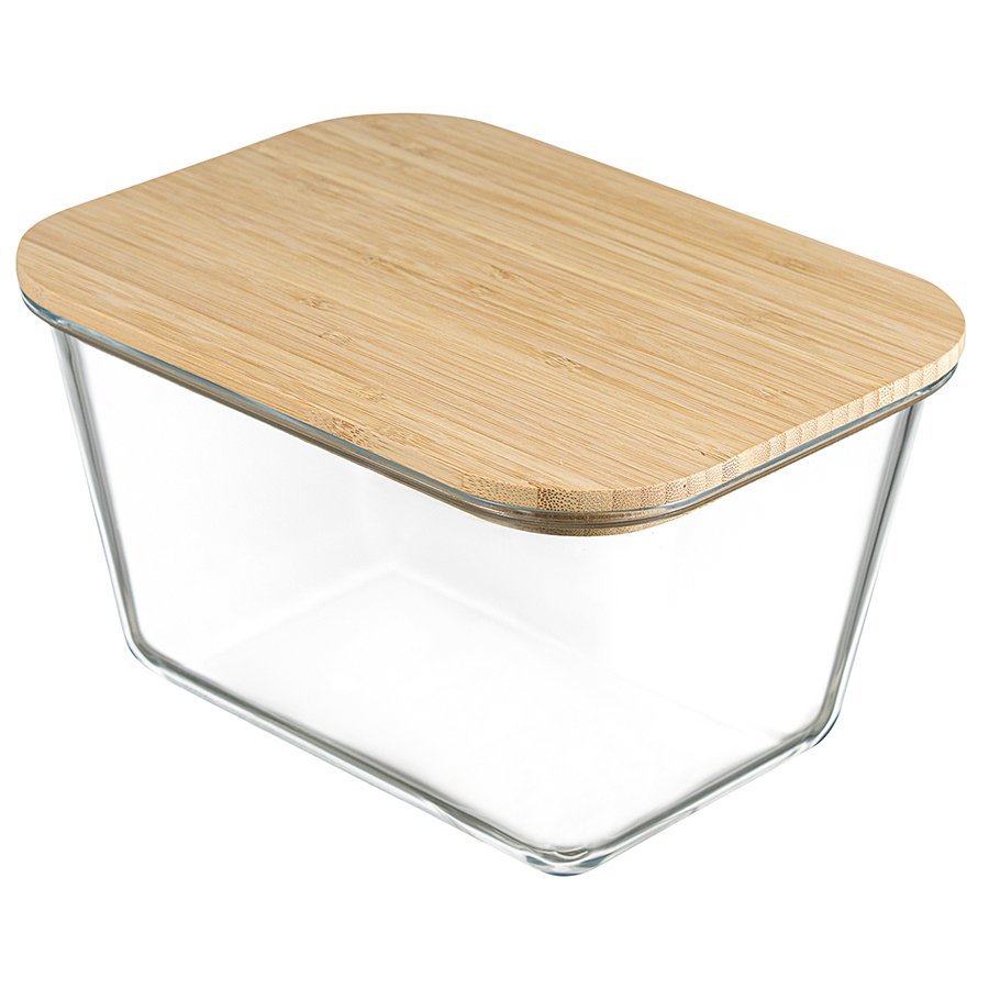 Фото Контейнер для запекания и хранения прямоугольный eco store с крышкой из бамбука, 2,5 л (75136) - интернет-магазин МегаТерем в Москве