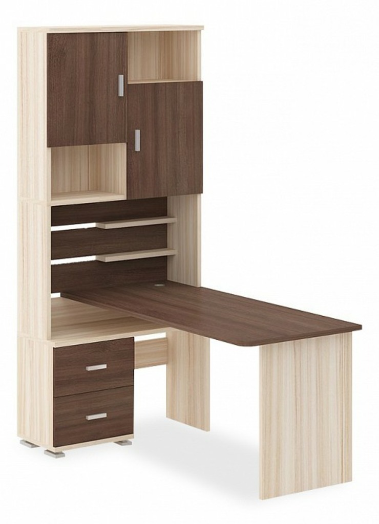 Фото Стол компьютерный Домино СР-720/160 MER_SR-720-160-KSHSH-CH-LEV - интернет-магазин МегаТерем в Москве