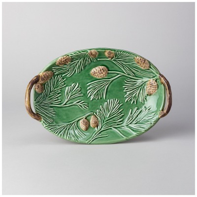 Блюдо green pine 28,2*19*5 ...