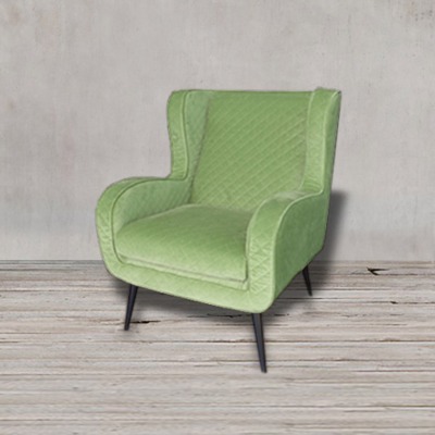 Кресло Мимоза Mimosa/Velvet 25, каркас дуб, обивка бельгийский вельвет, green, ROOMERS FURNITURE