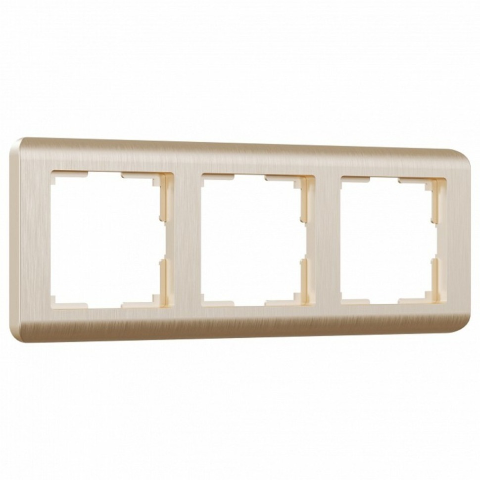 Фото Рамка на 3 поста Werkel Stream (шампань) W0032111 WRK_a051274 - интернет-магазин МегаТерем в Москве