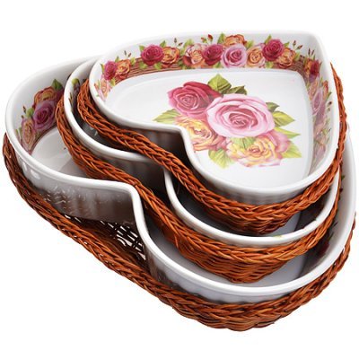 Блюдо 6пр 0,4+0,6+1,2л плет/подстав Mayer&Boch (27307)