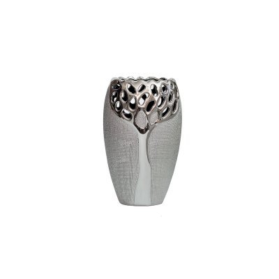 Ваза керамическая серебряна...