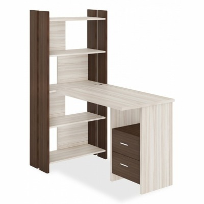 Стол компьютерный Домино Лайт СТЛ-ОВ+С100Прям+ТЯЛ MER_STL-OV-S100Pryam_SHK