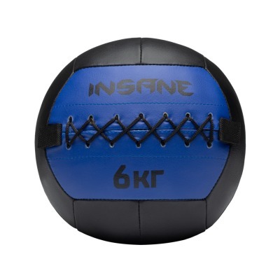 Медбол INSANE IN24-WB100, 6 кг, синий (2111038)