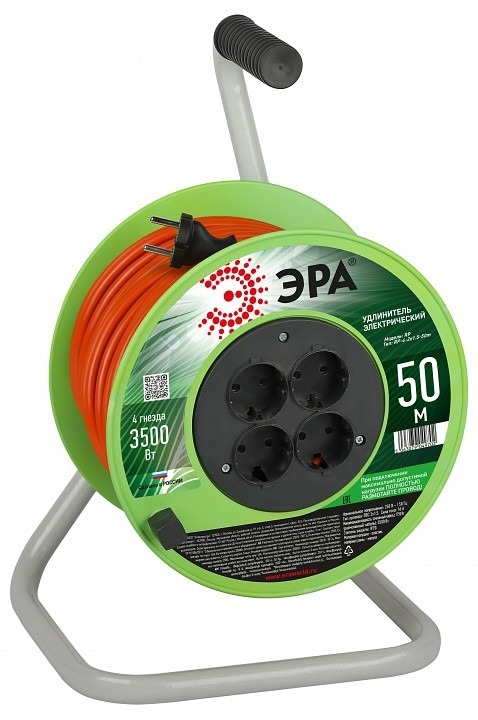 Фото Удлинитель Эра  RP-4-2x1.5-50m ER_B0059784 - интернет-магазин МегаТерем в Москве