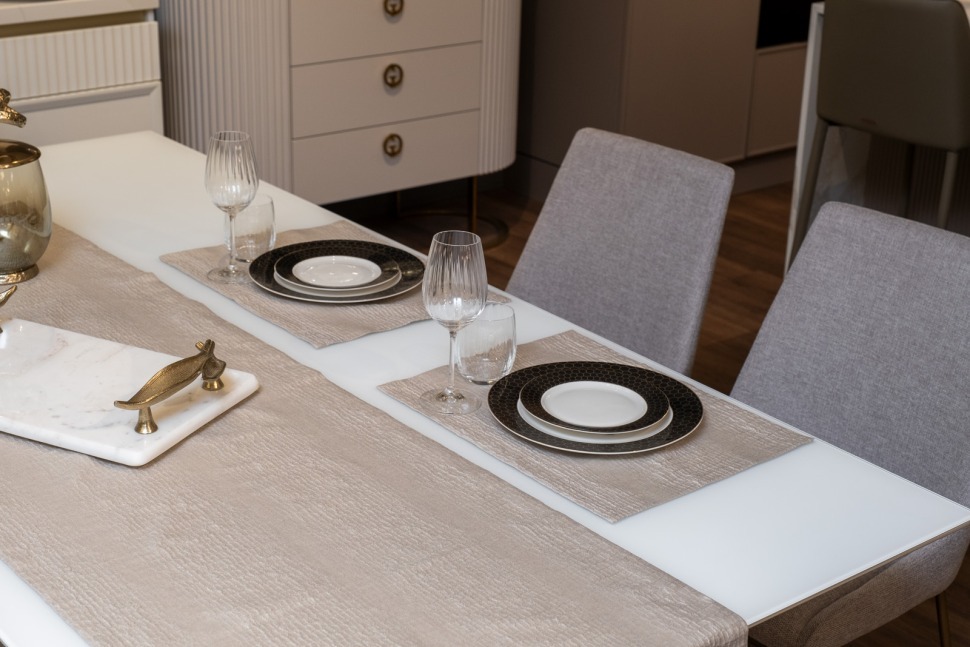 Фото Набор для сервировки стола MANSON 18 Дорожка 50*180 (1шт) ,салфетки 33*45 (2шт) (TT-00016039) - интернет-магазин МегаТерем в Москве