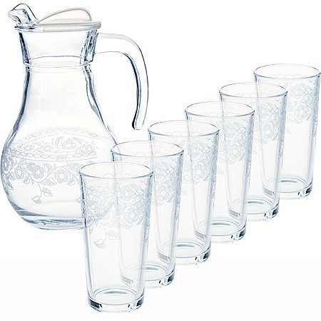 Фото MS43944+1256-07-01 Наб 7 пр кувшин+стакан ФЛЕР (43944+1256-07-1) - интернет-магазин МегаТерем в Москве