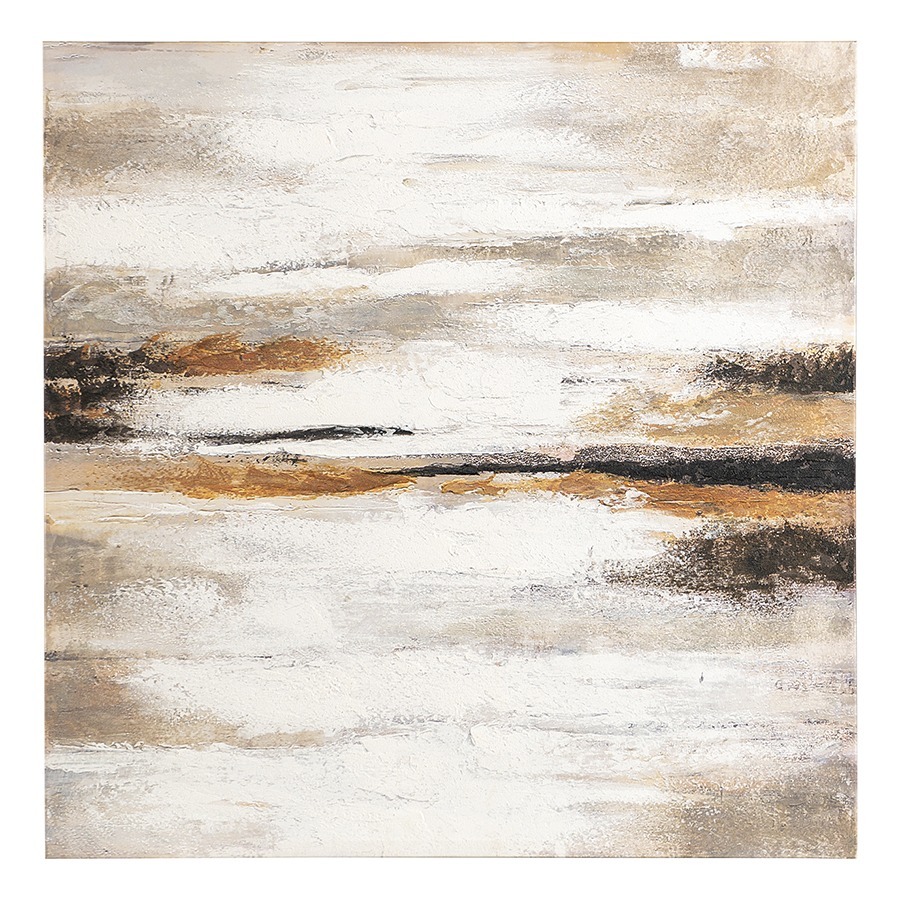 Фото Панно декоративное с ручной росписью by feel, 80х80 см, бежевое (76490) - интернет-магазин МегаТерем в Москве