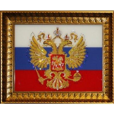Картина Герб России с крист...