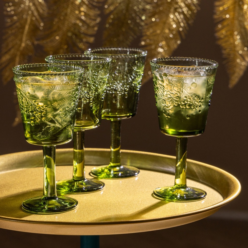 Фото Набор бокалов celebration green, 4 шт/280 мл Lefard (355-399) - интернет-магазин МегаТерем в Москве