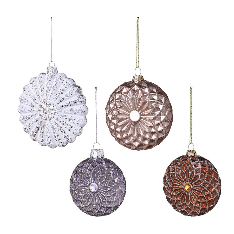 Фото Набор ёлочных украшений winter wonders из коллекции new year essential, 4 шт. (78280) - интернет-магазин МегаТерем в Москве